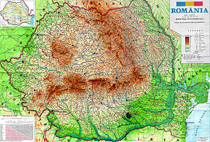 Roumanie Carte geographique